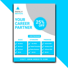 modern it flyer template design