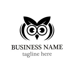 Owl logo template vector icon design