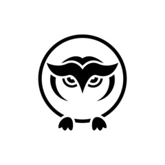 Owl logo template vector icon design