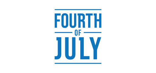 Happy USA Independence Day 4th of July. Greeting card and poster Design. United States of America patriotic national festivities.