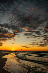 Fototapeta na wymiar Sunrise over Gulf