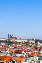 Naklejka na ściany i meble Prague city with St. Vitus Cathedral