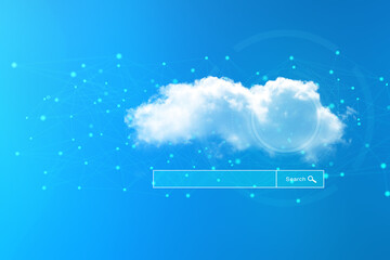 2d illustration abstract cloud background
