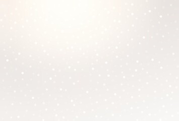 White glittering snow falling on light pure airy background. Pastel winter subtle textured illustration.
