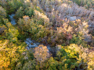 Obraz premium Mountains in Autumn from a Drone View