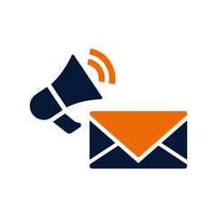 Email marketing icon. Simple editable vector graphics.