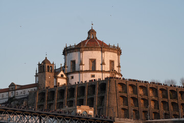 View of a historical monument of the city of Porto