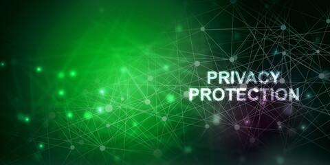 2d illustration privacy protection concept


