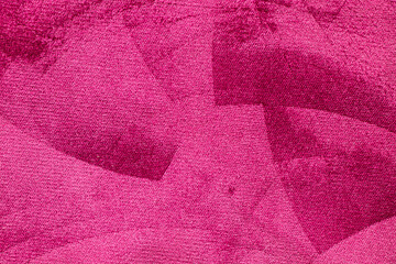 Bright pink velor fabric for background, fabric for background macro