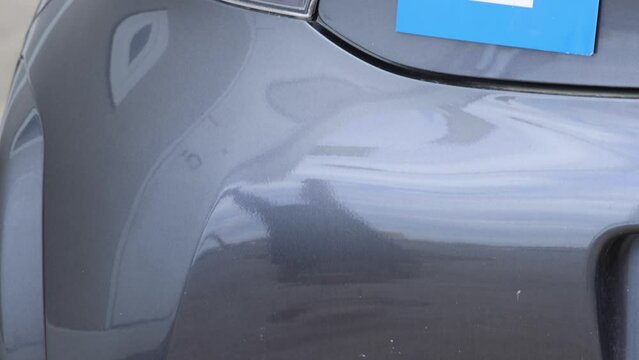 New Driver Blue L Plate Sticker at City Car tilt down