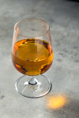 Boozy Whiskey in a Snifter Glass