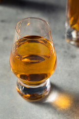 Boozy Whiskey in a Snifter Glass