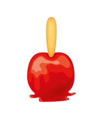 candy apple in stick
