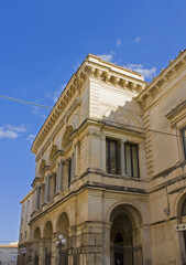 Fototapeta na wymiar Municipal Theater of Syracuse, Sicily, Italy