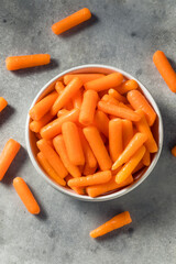 Raw Orange Organic Baby Carrots