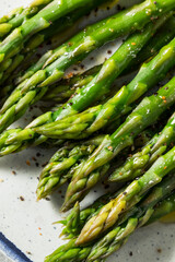 Homemade Organic Steamed Asparagus