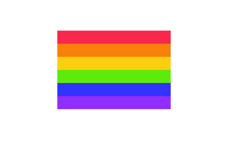 The Rainbow flag. Concept of gay pride and diversity
