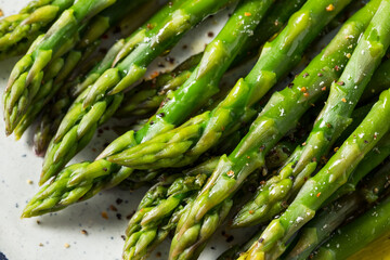 Homemade Organic Steamed Asparagus