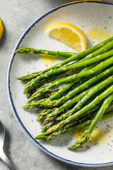 Homemade Organic Steamed Asparagus