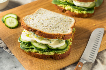 Homemade Healthy Green Goddess Sandwich