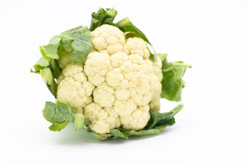 Cauliflower isolated on white background,