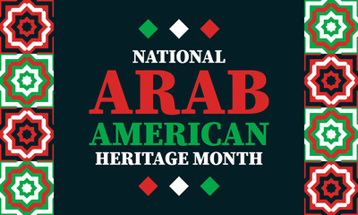 National Arab Heritage Month (NAAHM) takes place in April. It celebrates the Arab American heritage and culture and pays tribute to the contributions of Arab Americans and Arabic-speaking Americans.