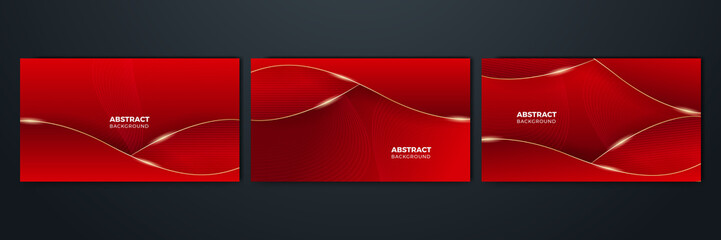 Abstract luxury red and gold background