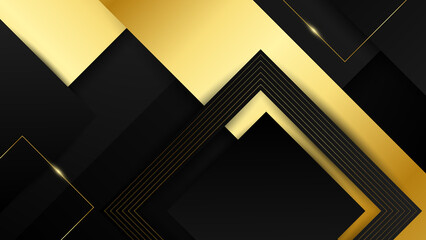 Obraz premium Abstract luxury black and gold background