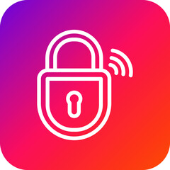 Padlock Vector Icon Design Illustration