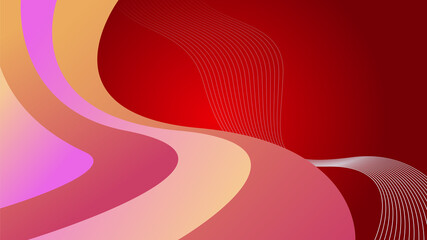 Modern abstract gradient red orange colorful for design banner background. Vector illustration