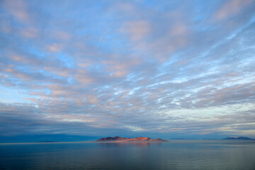 Great Salt Lake near Salt Lake City in Utah