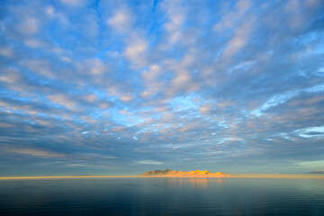 Great Salt Lake near Salt Lake City in Utah