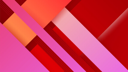 Set of modern abstract gradient red orange colorful for design banner background. Vector illustration