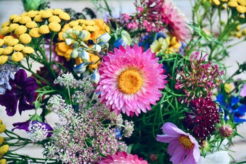 Greeting card - Beautiful bouquet of summer flower