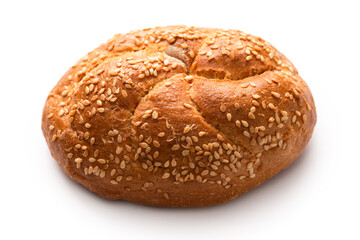 Pagnotta con semi di sesamo, cibo italiano 