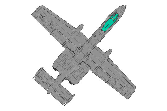 Avi&oacute;n de combate gris