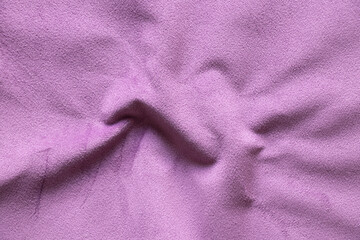 Purple crumpled fabric for the background, fabric for the background macro
