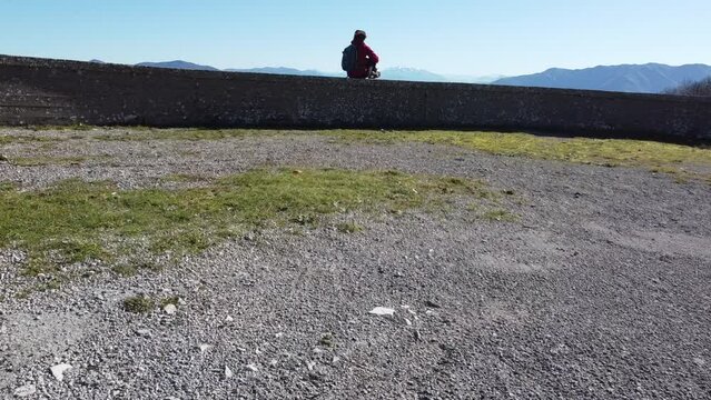 Panoramica sul vallo di diano dal monte carmelo