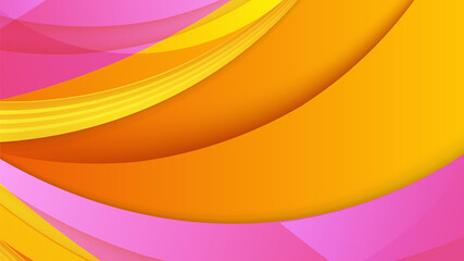 Abstract orange and yellow banner background