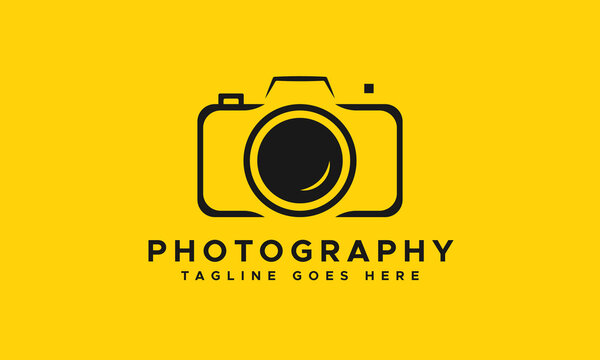 Modern Camera Photography Logo Design Template