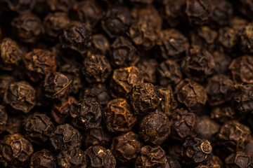 close up of black pepper