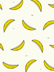 pattern with bananas