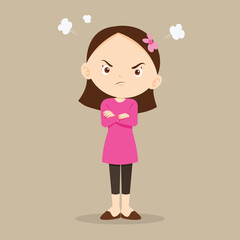 angry girl arms crossed