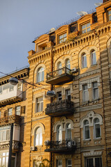 Fototapeta premium beautiful streets and architecture of the city of Kyiv, pre-war Kiev, beloved Kyiv, the capital of Ukraine, the city's attractions