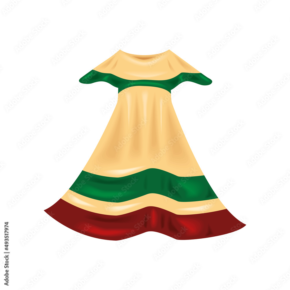 Wall mural mexican female dress