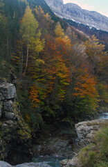 Pirineo aragones en otoño.Huesca.España