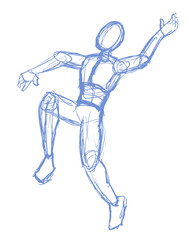 Falling man illustration