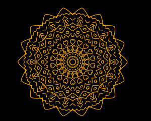 Mandala art design vector template