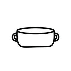 pot logotype tableware logo pot icon web design or company isolated vector illustration Eps