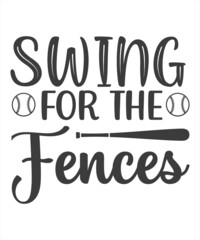 Swing for the Fences svg t shirt design